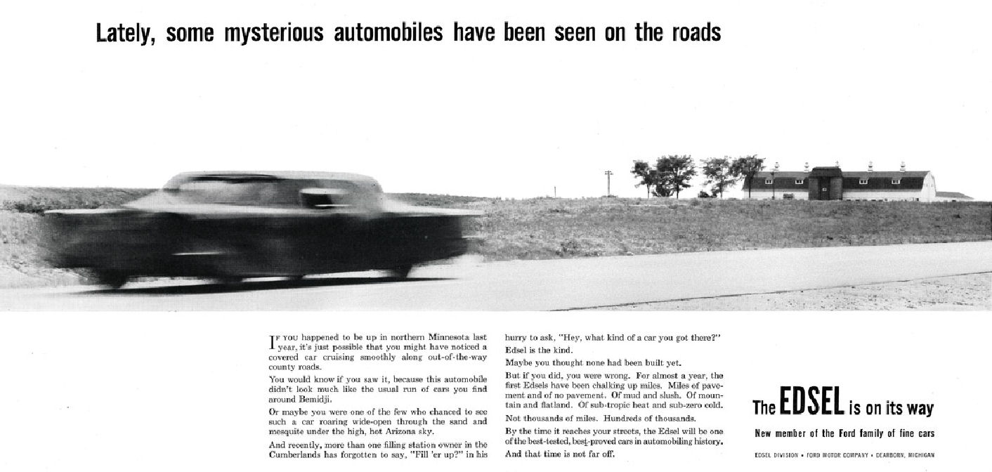 1958 Edsel Auto Advertising
